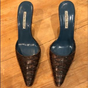 Charles David faux crocodile shoes